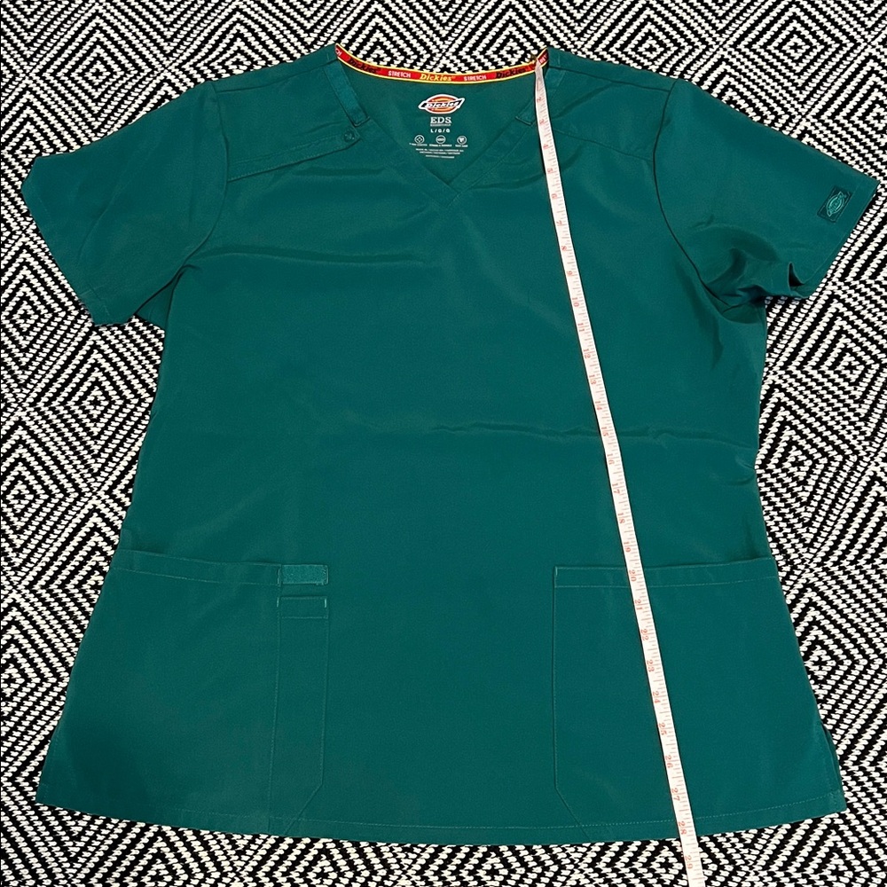 Dickies Teal V-Neck Scrub Top